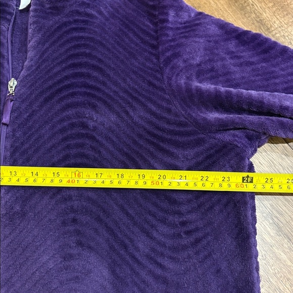 Stan Herman Long Lounge Robe Zip Super Soft Silky Fuzzy Scalloped Detail sz. TL - Picture 5 of 10